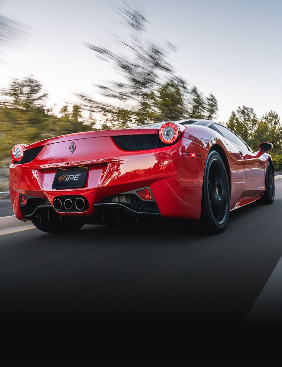 Ferrari 458 Italia on the road