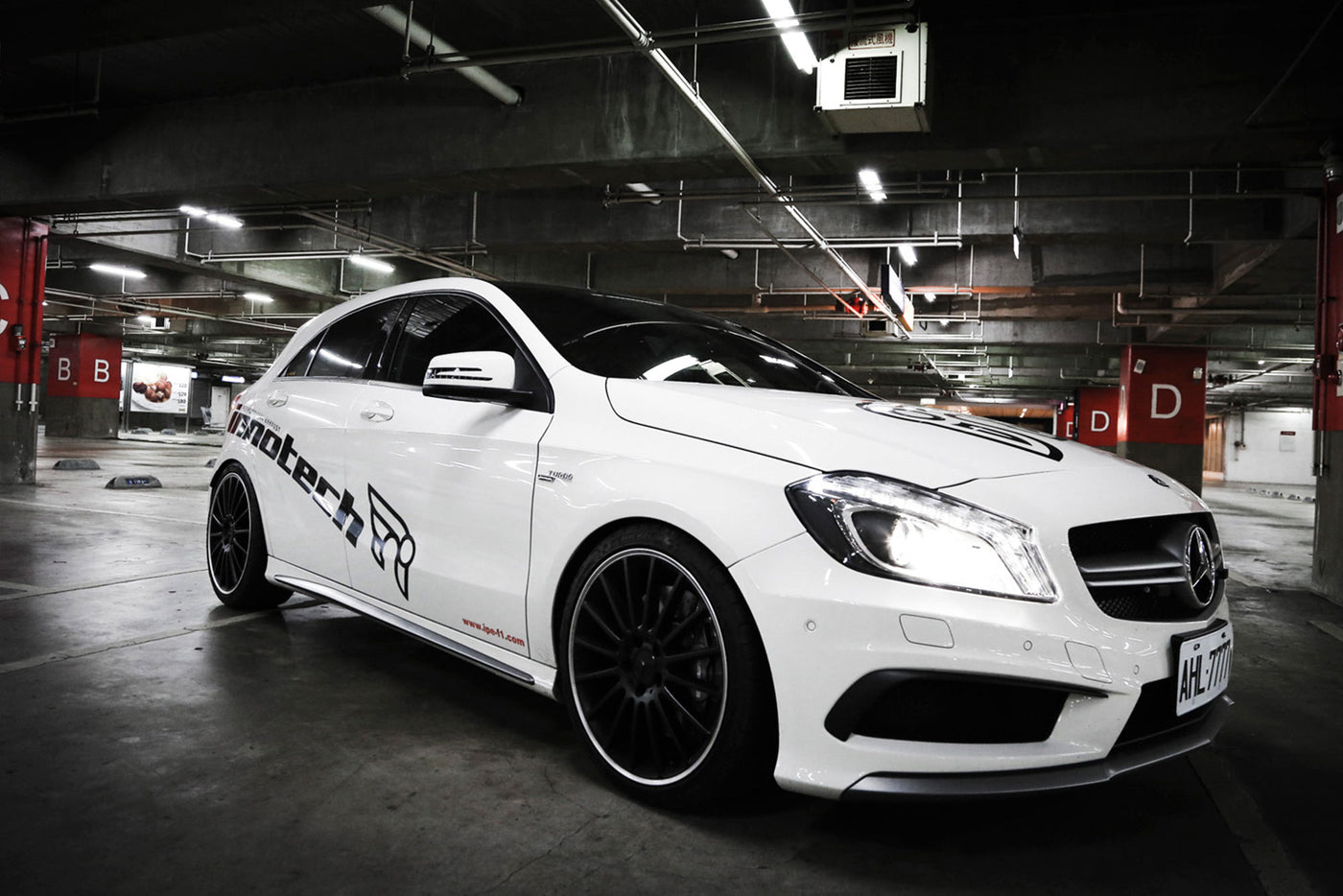 mercedes-benz-amg-a45 with ipe logo