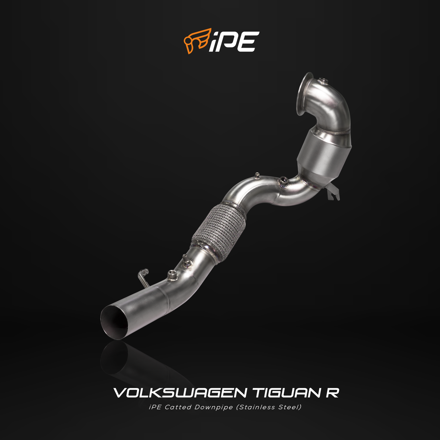 product image - Volkswagen Tiguan R Full Exhaust System - catted downpipe -  stainless steel 
